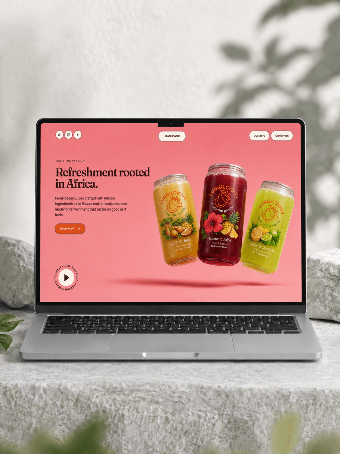 Lungilicious commerce experience homepage