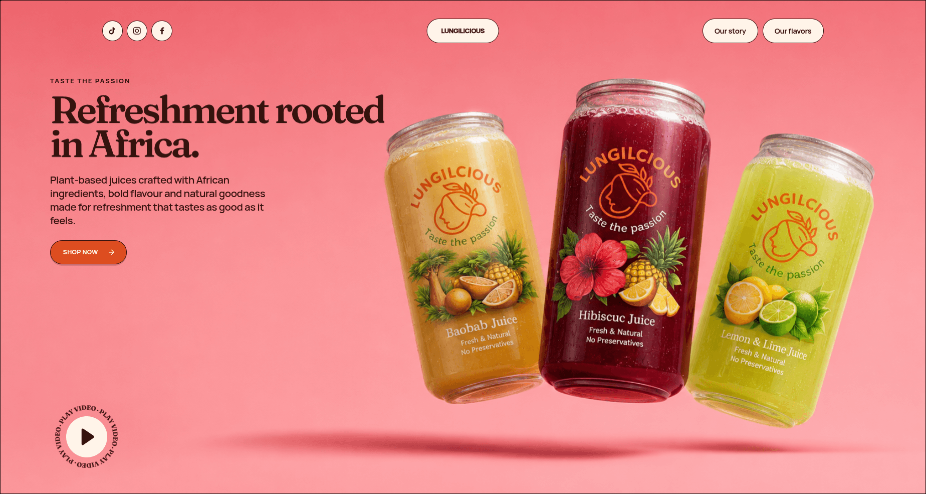 Lungilicious product discovery experience