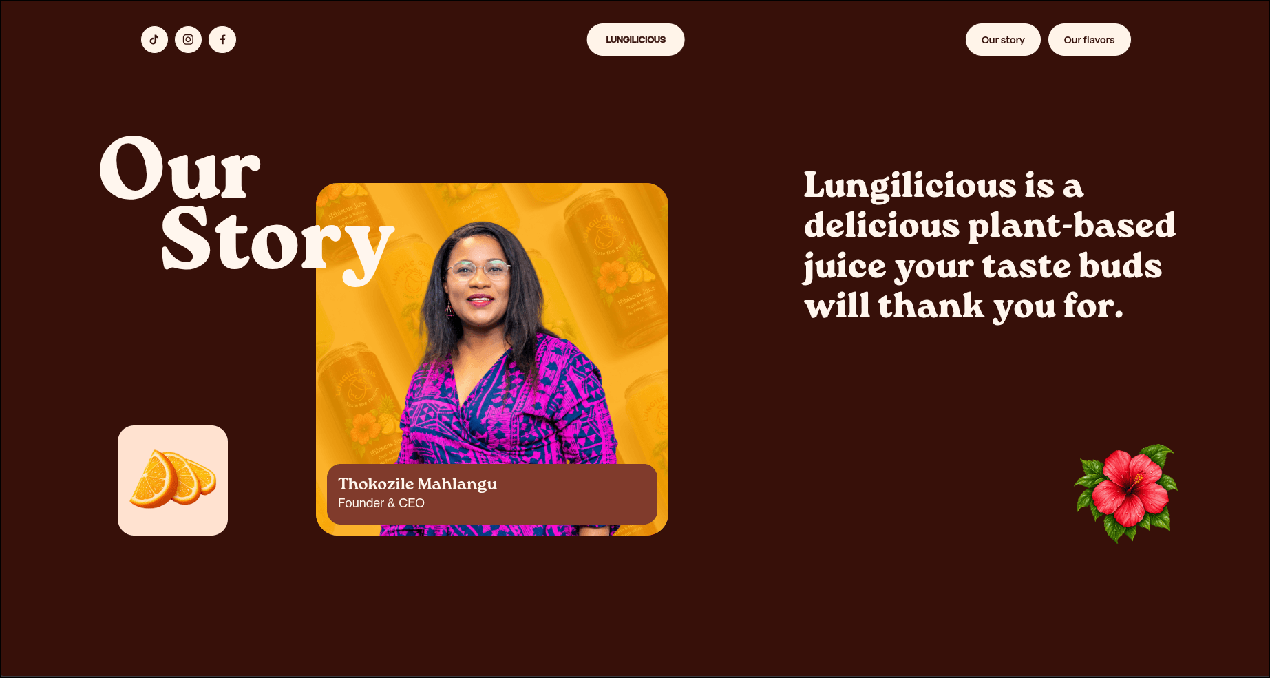 Lungilicious commerce experience and product details