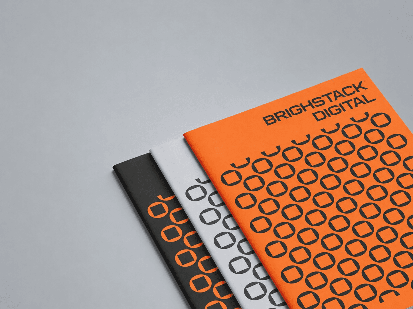 BrightStack Digital branded notebook stack