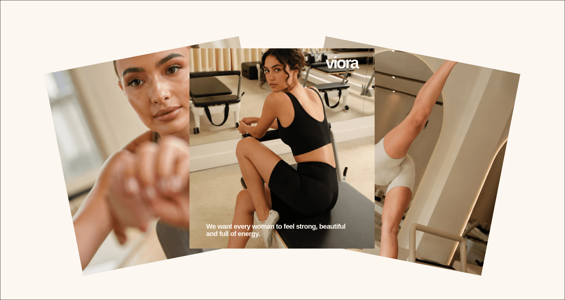 Viora movement and wellness image collage