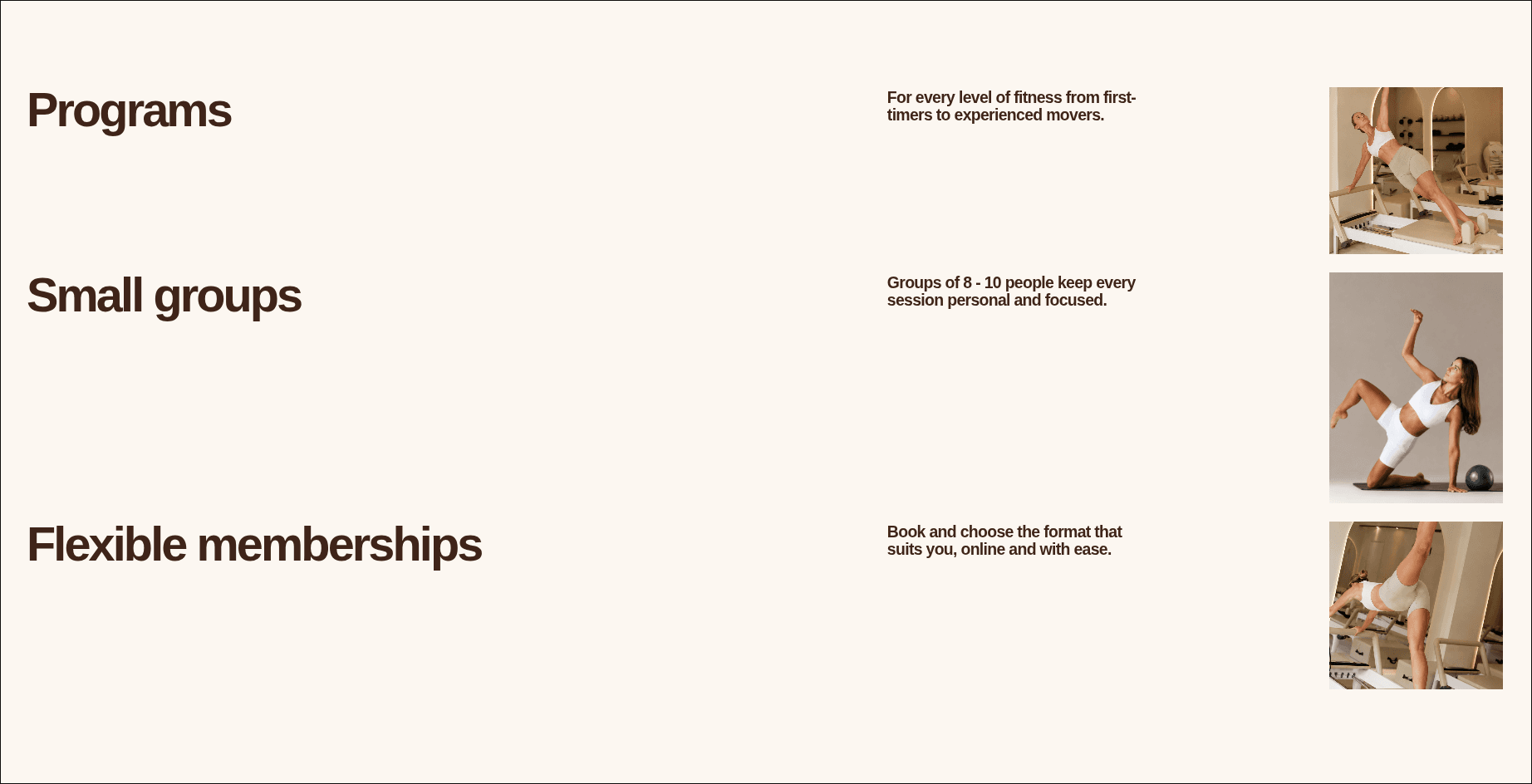 Viora movement programmes and training paths