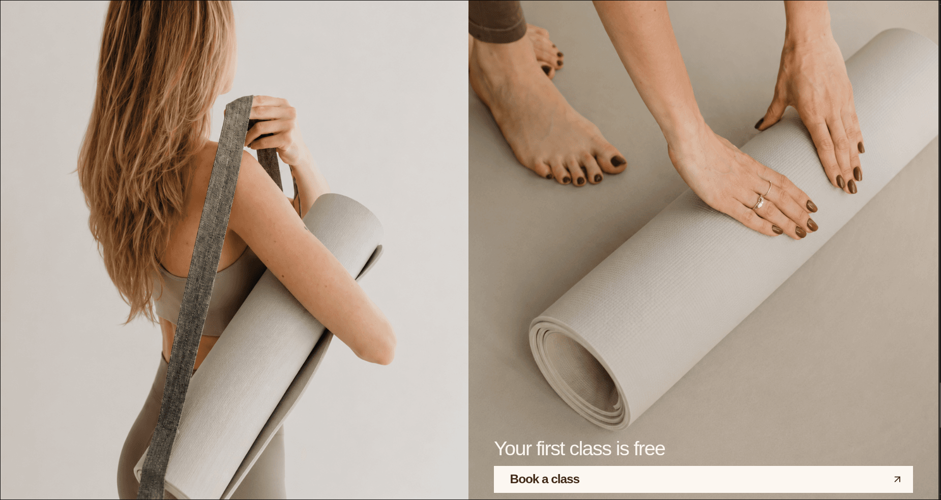 Viora trial class booking experience